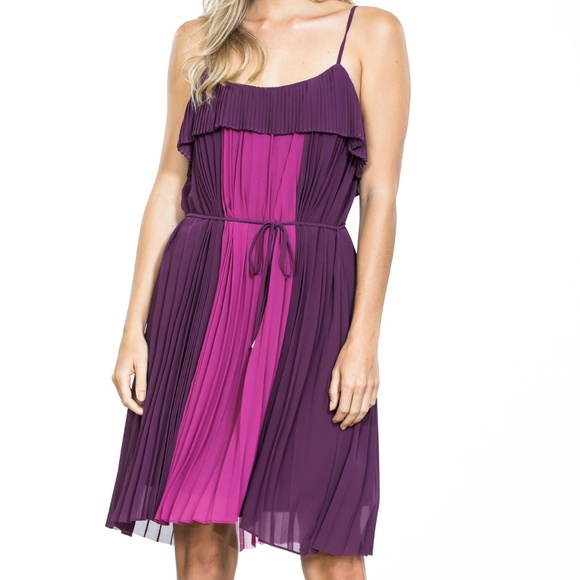 Ark & Co Dresses & Skirts - SLEEVELESS PLEATED TWO TONE PARTY DRESS